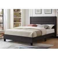 TT T2175 Bed (Gray Leatherette) Double 